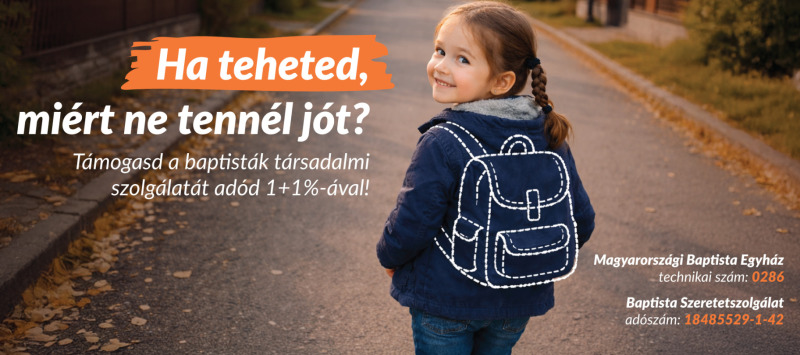 Támogatás adó 1 százalékával